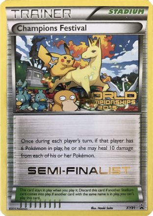 Champions Festival (XY91) (2015 Semi-Finalist) [XY: Black Star Promos] | Tables and Towers