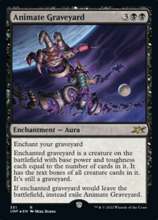 Animate Graveyard (Galaxy Foil) [Unfinity] | Tables and Towers