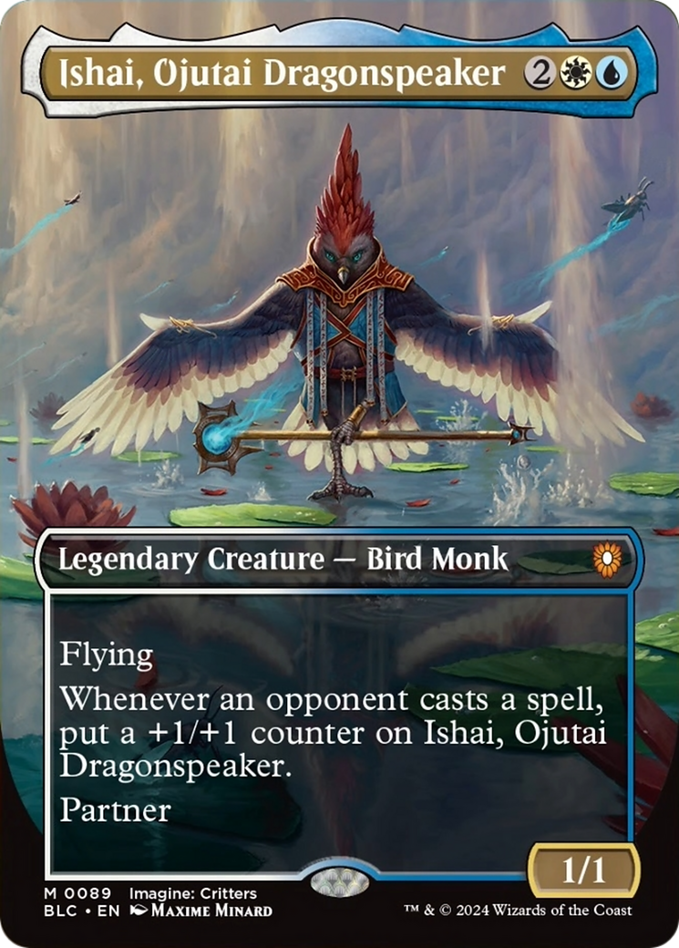 Ishai, Ojutai Dragonspeaker (Borderless) [Bloomburrow Commander] | Tables and Towers