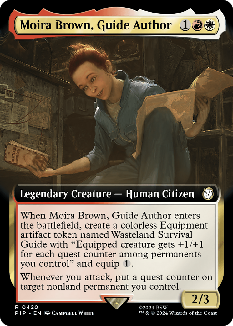 Moira Brown, Guide Author (Extended Art) [Fallout] | Tables and Towers