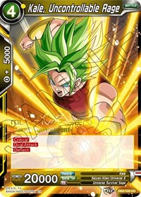 Kale, Uncontrollable Rage (Divine Multiverse Draft Tournament) (DB2-102) [Tournament Promotion Cards] | Tables and Towers