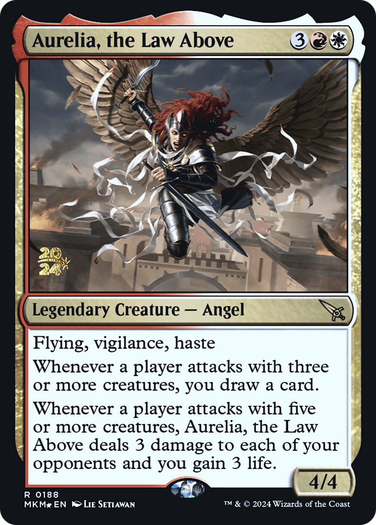 Aurelia, the Law Above [Murders at Karlov Manor Prerelease Promos] | Tables and Towers