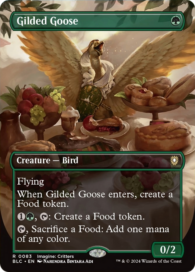 Gilded Goose (Borderless) [Bloomburrow Commander] | Tables and Towers