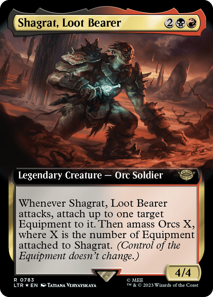 Shagrat, Loot Bearer (Extended Art) (Surge Foil) [The Lord of the Rings: Tales of Middle-Earth] | Tables and Towers