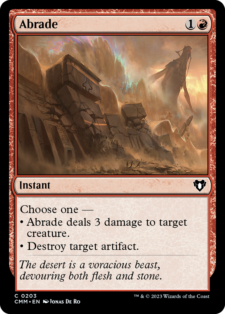 Abrade [Commander Masters] | Tables and Towers