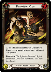 Demolition Crew (Red) [U-WTR179] (Welcome to Rathe Unlimited)  Unlimited Rainbow Foil | Tables and Towers