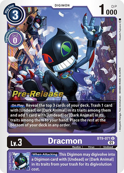 Dracmon [BT9-071] [X Record Pre-Release Promos] | Tables and Towers