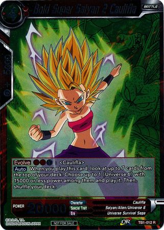 Bold Super Saiyan 2 Caulifla (Event Pack 2 - 2018) (TB1-012) [Promotion Cards] | Tables and Towers