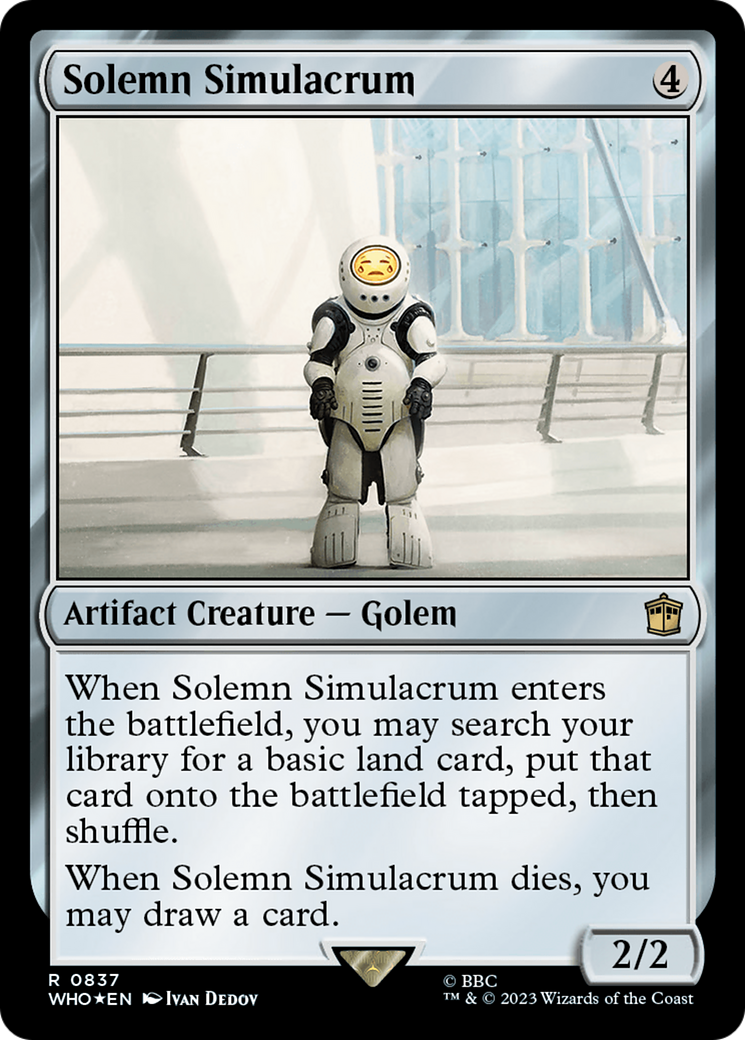 Solemn Simulacrum (Surge Foil) [Doctor Who] | Tables and Towers