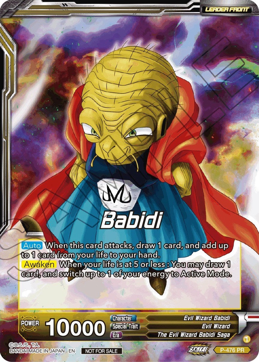 Babidi // Babidi, Insidious Reckoning (Silver Foil) (P-476) [Tournament Promotion Cards] | Tables and Towers