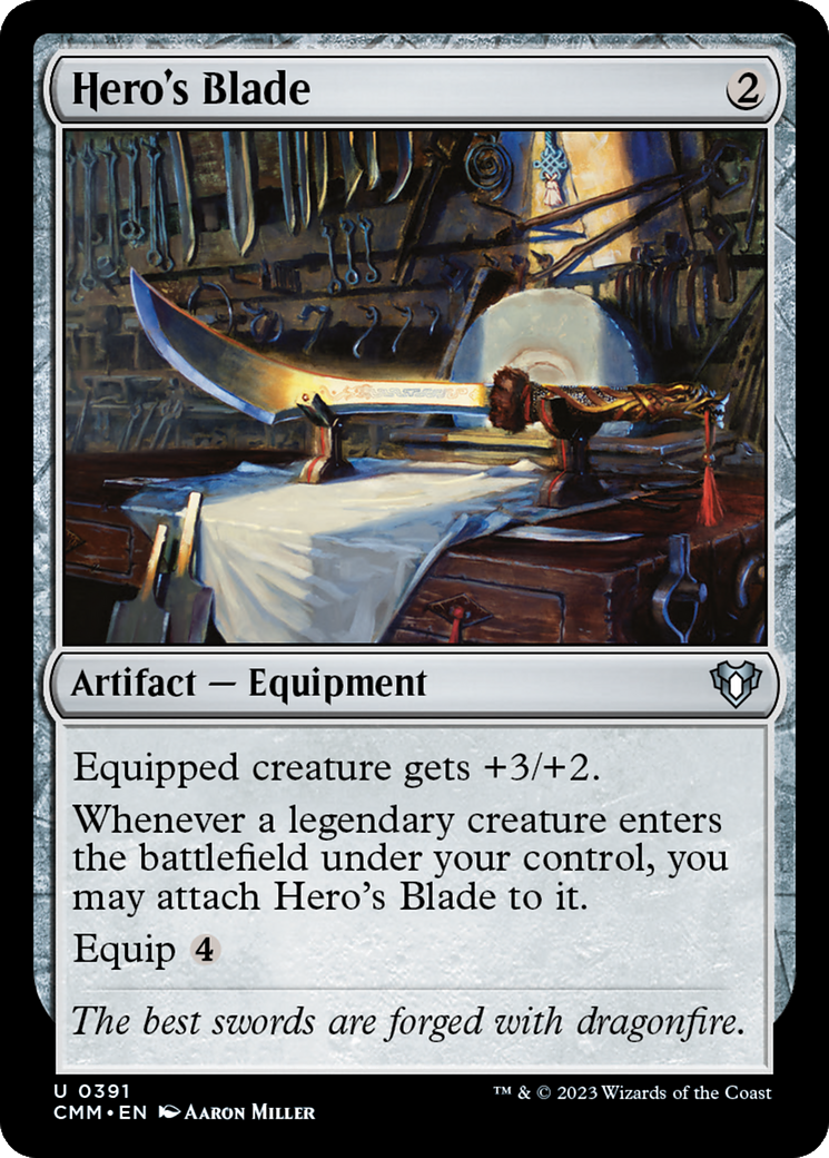 Hero's Blade [Commander Masters] | Tables and Towers