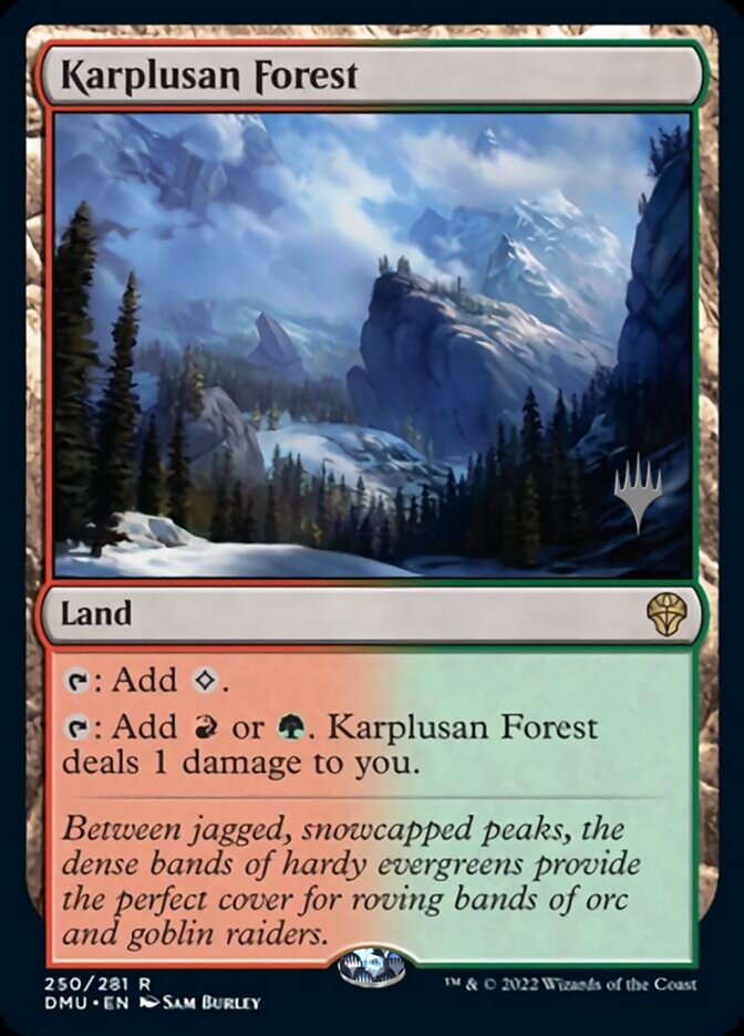 Karplusan Forest (Promo Pack) [Dominaria United Promos] | Tables and Towers