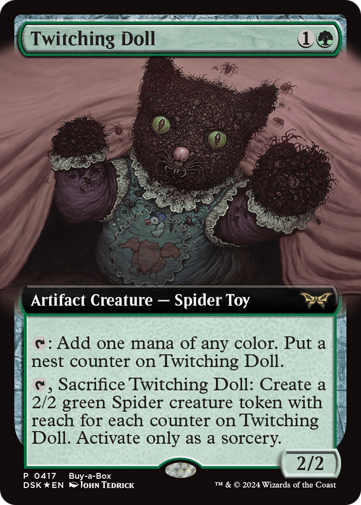 Twitching Doll (Extended Art) (Buy-a-box) [Duskmourn: House of Horror Promos] | Tables and Towers