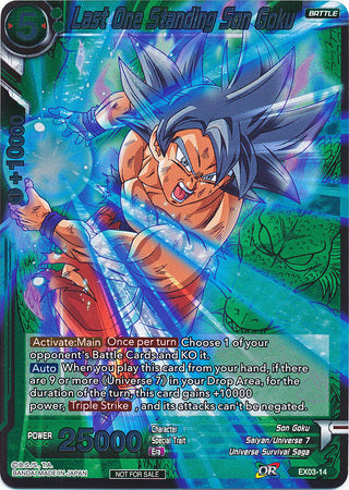 Last One Standing Son Goku (Event Pack 2 - 2018) (EX03-14) [Promotion Cards] | Tables and Towers