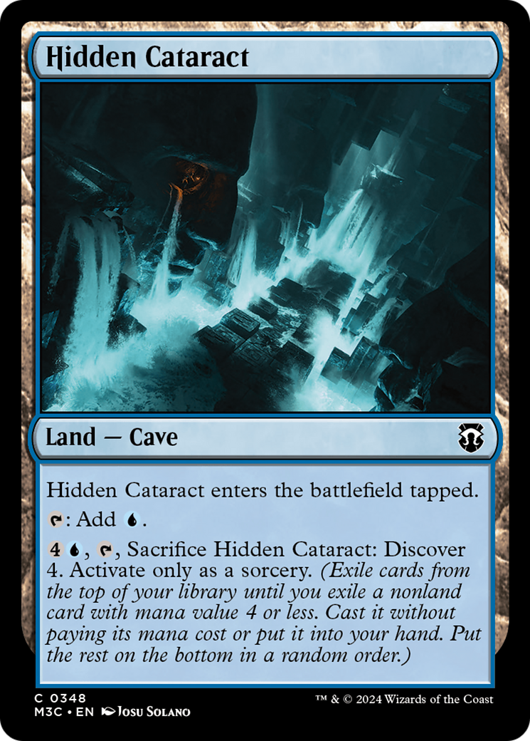 Hidden Cataract (Ripple Foil) [Modern Horizons 3 Commander] | Tables and Towers