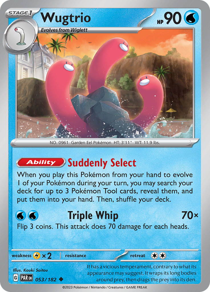 Wugtrio (053/182) [Scarlet & Violet: Paradox Rift] | Tables and Towers