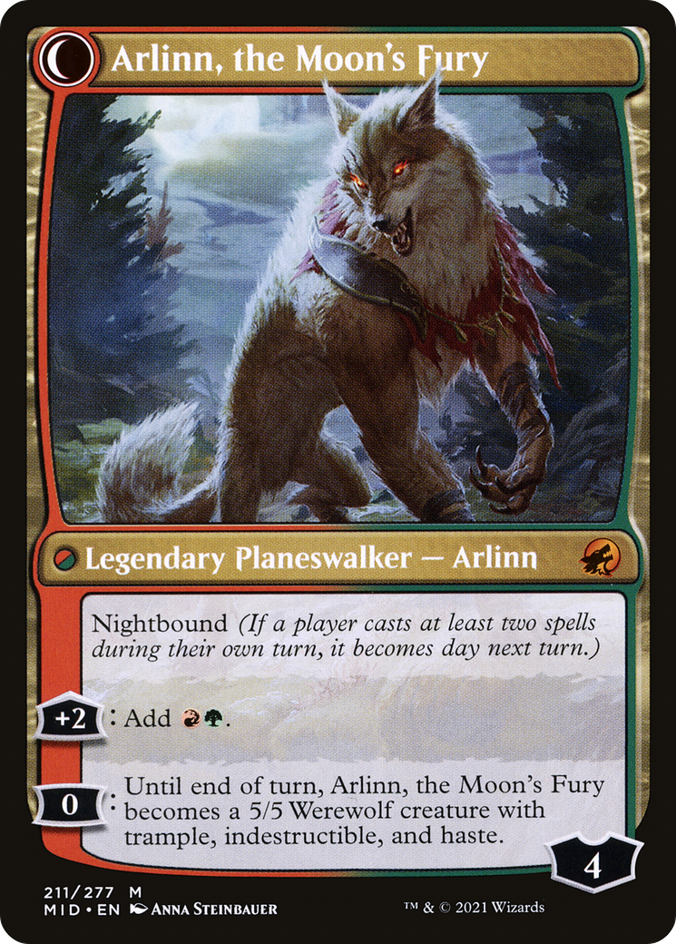 Arlinn, the Pack's Hope // Arlinn, the Moon's Fury [Secret Lair: From Cute to Brute] | Tables and Towers