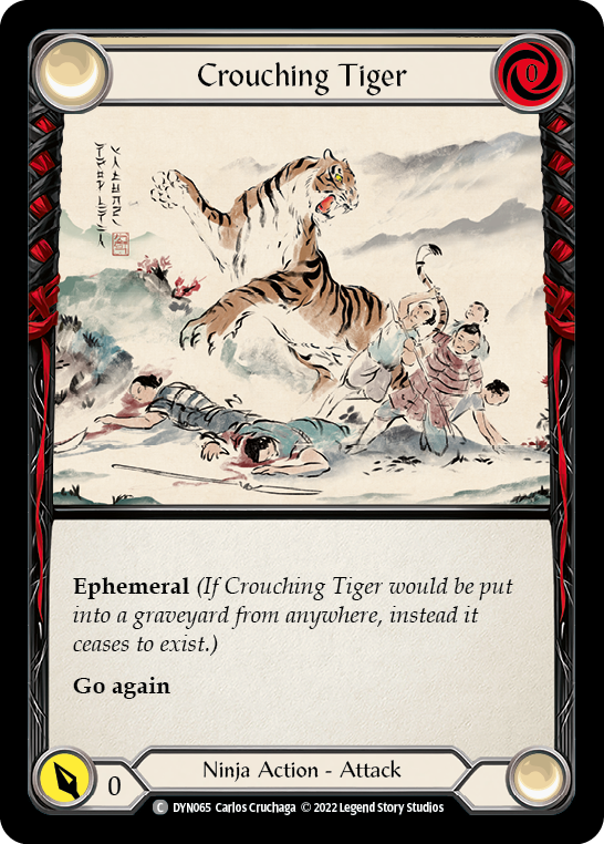 Crouching Tiger [DYN065] (Dynasty)  Rainbow Foil | Tables and Towers