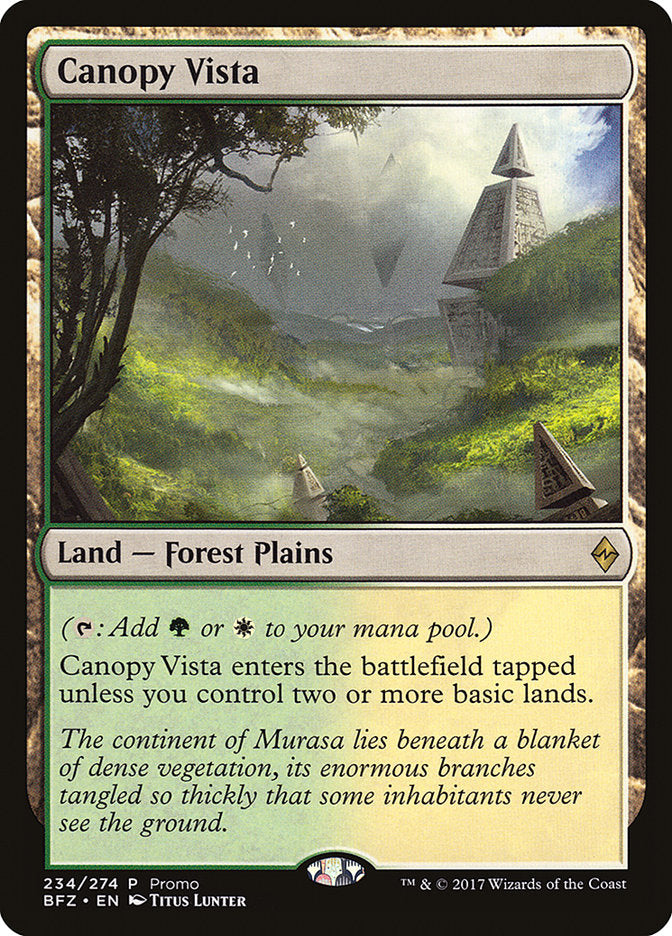 Canopy Vista (Promo) [Standard Showdown Promos] | Tables and Towers