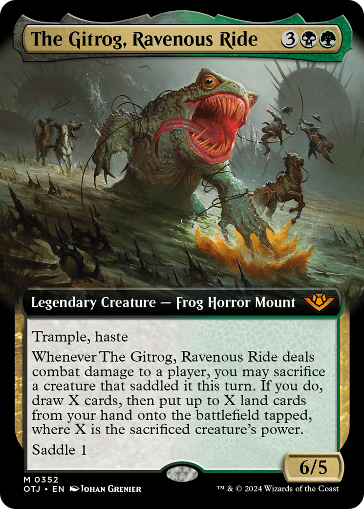 The Gitrog, Ravenous Ride (Extended Art) [Outlaws of Thunder Junction] | Tables and Towers