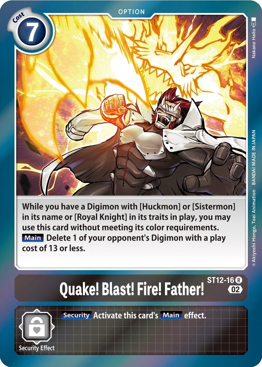 Quake! Blast! Fire! Father! [ST12-16] [Starter Deck: Jesmon] | Tables and Towers