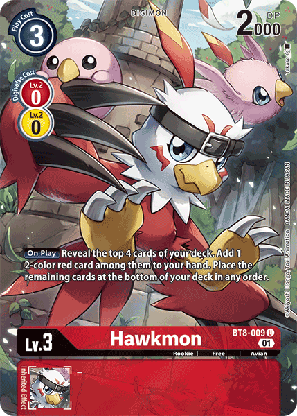 Hawkmon [BT8-009] (Alternate Art) [New Awakening] | Tables and Towers