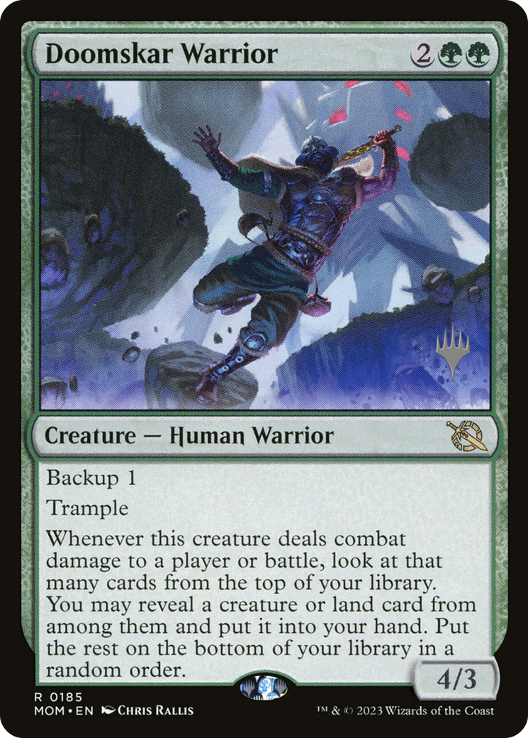 Doomskar Warrior (Promo Pack) [March of the Machine Promos] | Tables and Towers