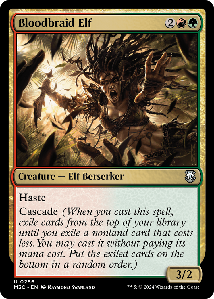 Bloodbraid Elf (Ripple Foil) [Modern Horizons 3 Commander] | Tables and Towers