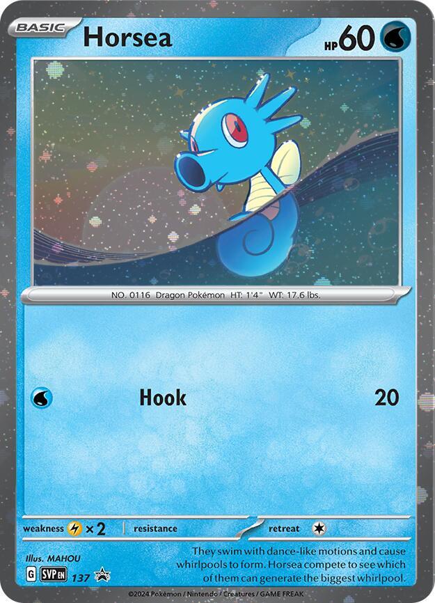 Horsea (SVP137) (Cosmo Holo) [SV: Scarlet & Violet Promo Cards] | Tables and Towers