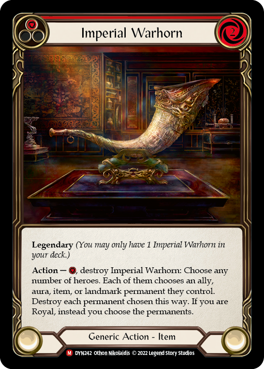 Imperial Warhorn [DYN242] (Dynasty)  Rainbow Foil | Tables and Towers