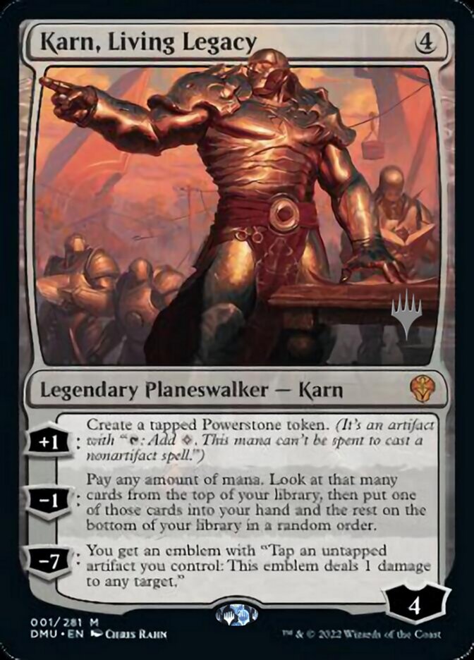 Karn, Living Legacy (Promo Pack) [Dominaria United Promos] | Tables and Towers