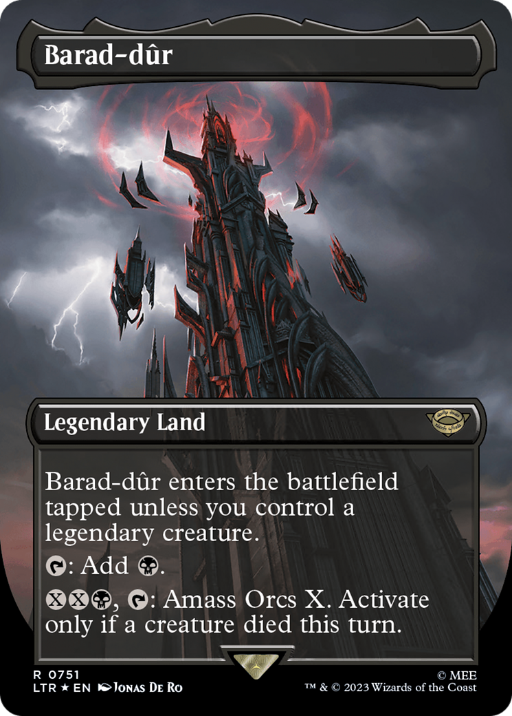 Barad-dur (0751) (Borderless) (Surge Foil) [The Lord of the Rings: Tales of Middle-Earth] | Tables and Towers