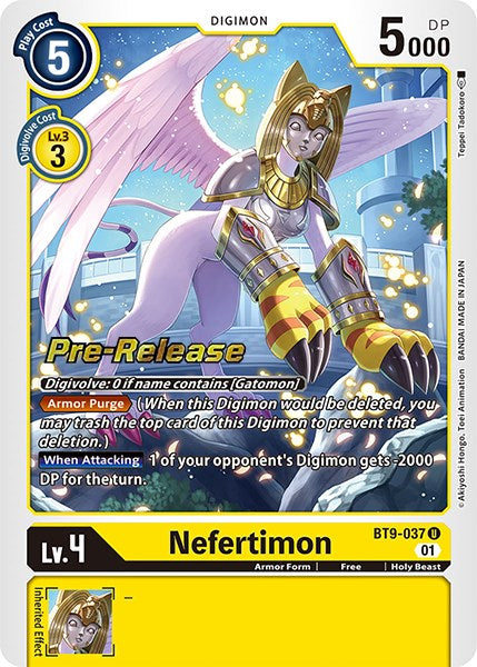 Nefertimon [BT9-037] [X Record Pre-Release Promos] | Tables and Towers