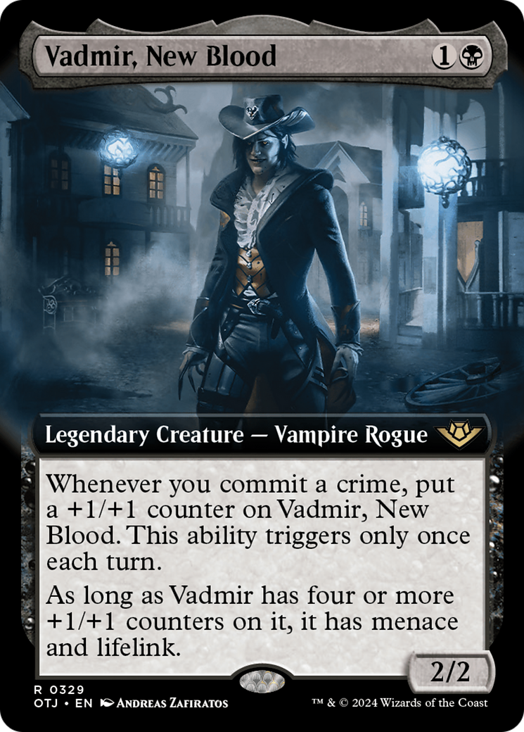 Vadmir, New Blood (Extended Art) [Outlaws of Thunder Junction] | Tables and Towers