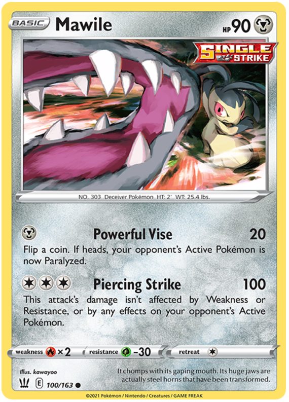 Mawile (100/163) [Sword & Shield: Battle Styles] | Tables and Towers