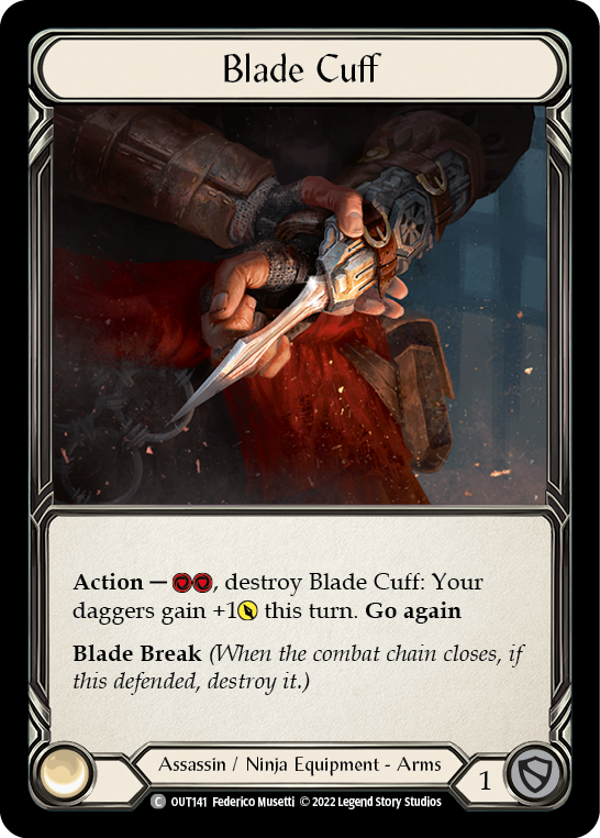 Blade Cuff [OUT141] (Outsiders)  Cold Foil | Tables and Towers