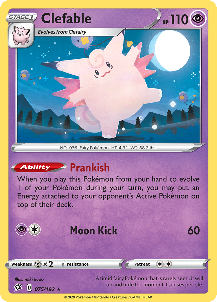 Clefable (075/192) [Sword & Shield: Rebel Clash] | Tables and Towers