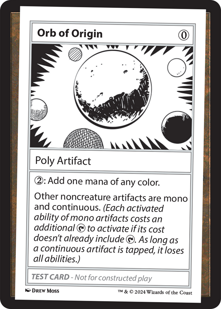 Orb of Origin [Mystery Booster 2 Playtest Cards] | Tables and Towers