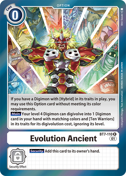 Evolution Ancient [BT7-110] [Next Adventure] | Tables and Towers