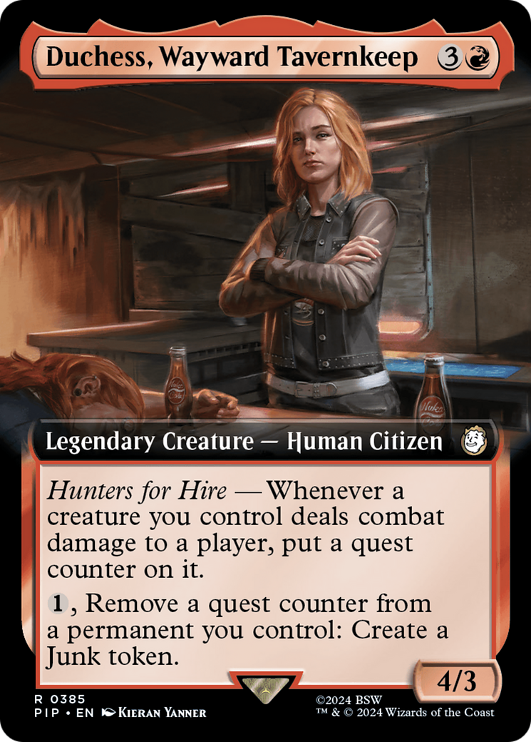 Duchess, Wayward Tavernkeep (Extended Art) [Fallout] | Tables and Towers