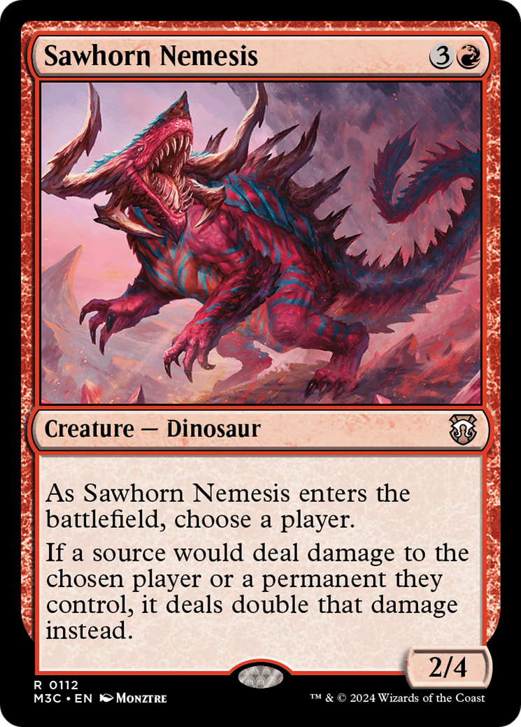 Sawhorn Nemesis [Modern Horizons 3 Commander] | Tables and Towers