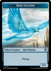 Bird Illusion // Elemental (0014) Double-Sided Token [Outlaws of Thunder Junction Commander Tokens] | Tables and Towers