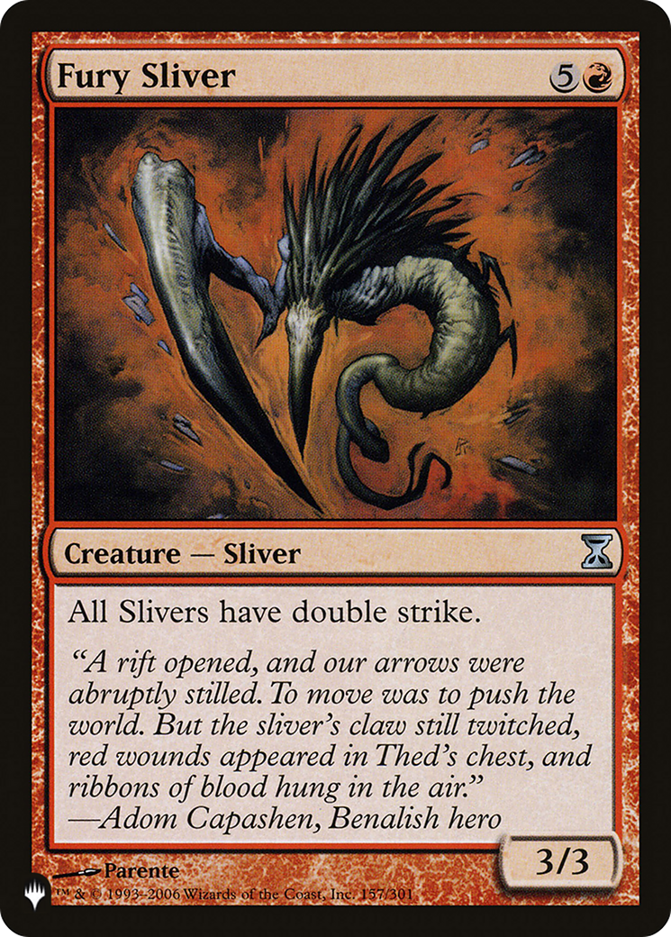 Fury Sliver [The List Reprints] | Tables and Towers