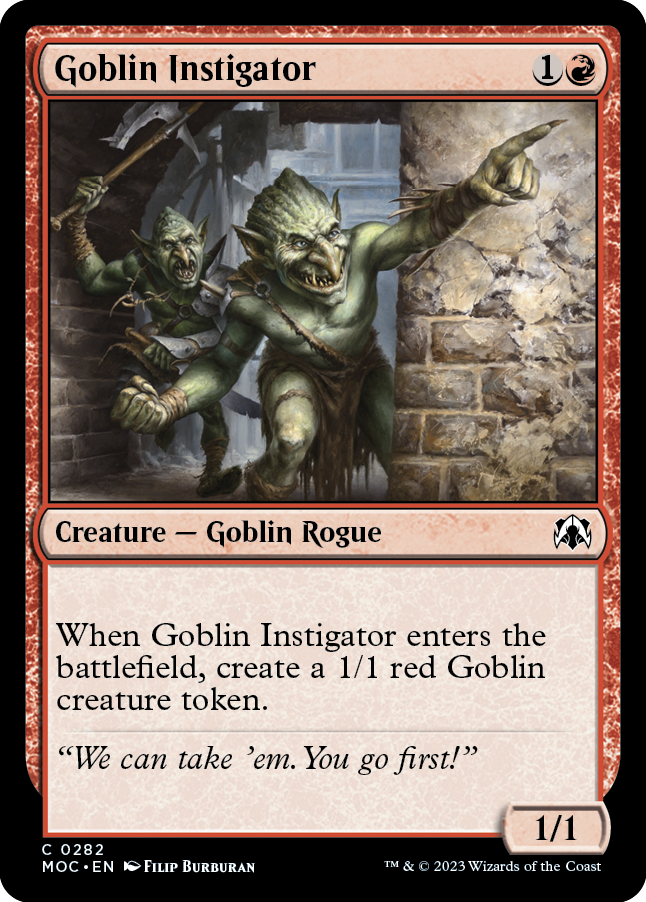 Goblin Instigator [March of the Machine Commander] | Tables and Towers