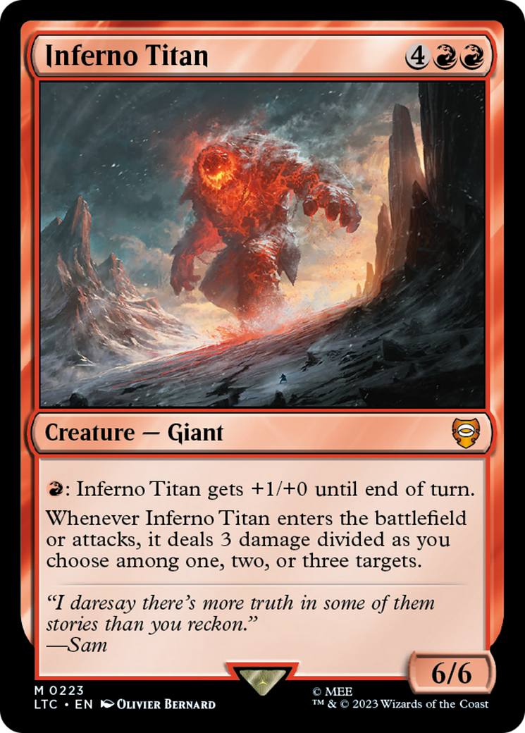 Inferno Titan [The Lord of the Rings: Tales of Middle-Earth Commander] | Tables and Towers