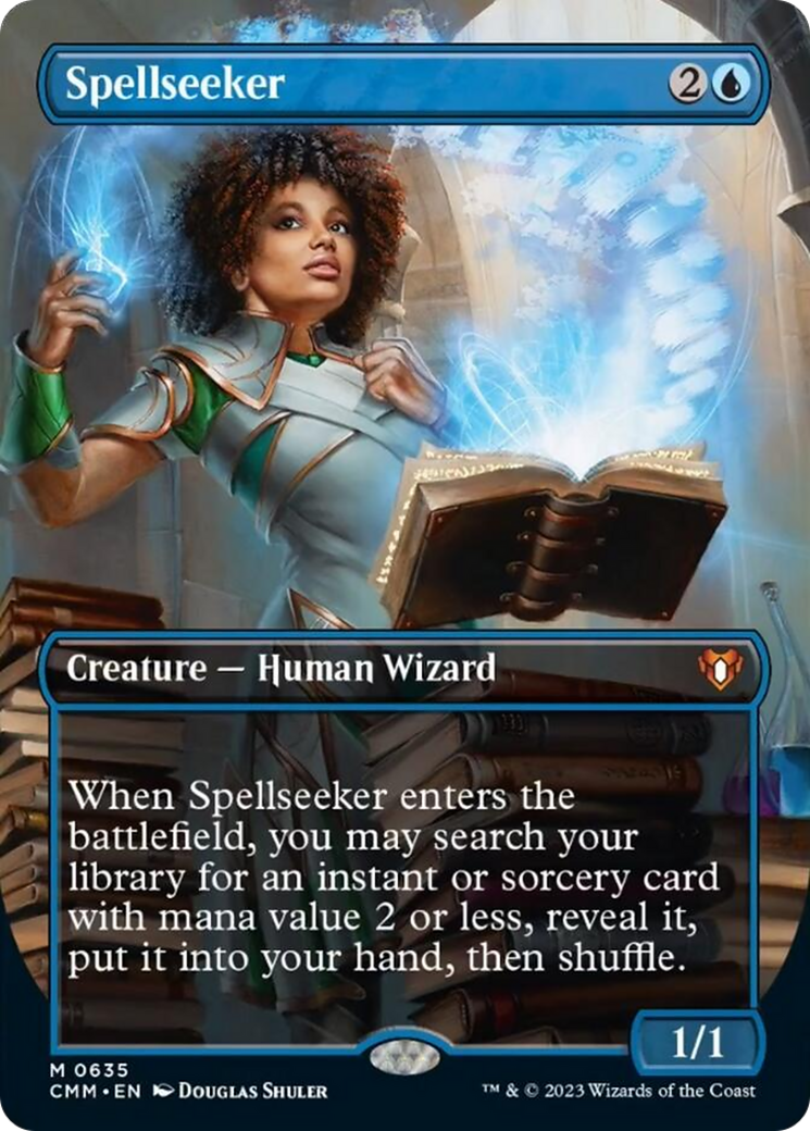 Spellseeker (Borderless Alternate Art) [Commander Masters] | Tables and Towers