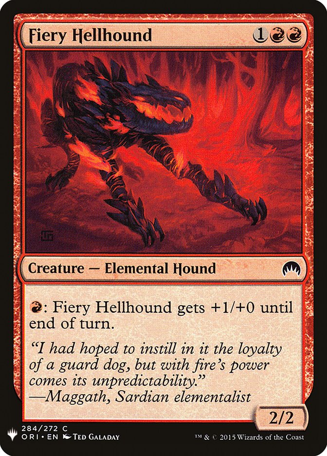 Fiery Hellhound [Mystery Booster] | Tables and Towers