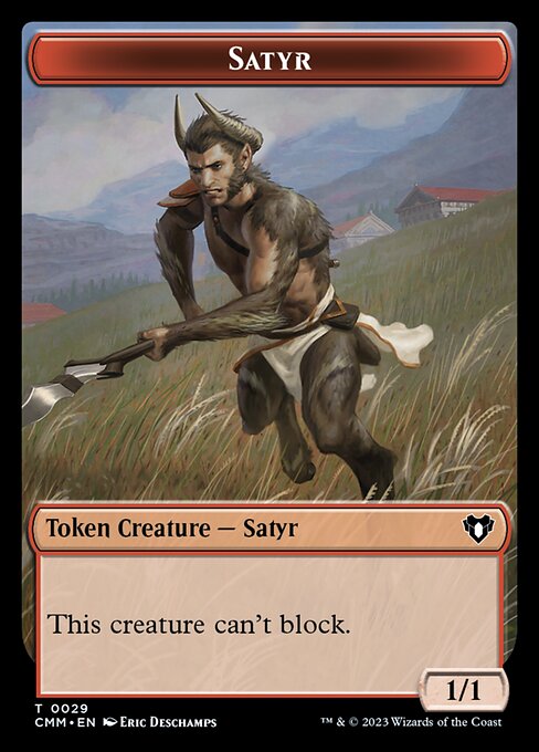 Eldrazi Scion // Satyr Double-Sided Token [Commander Masters Tokens] | Tables and Towers