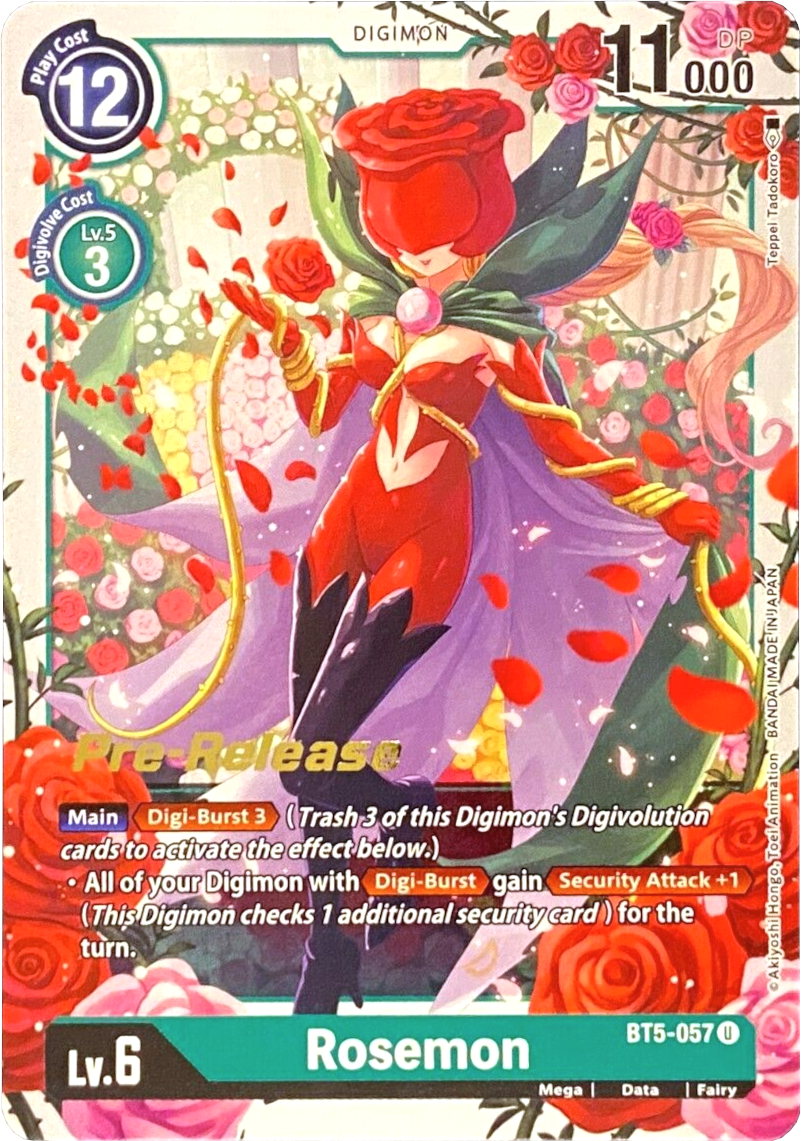 Rosemon [BT5-057] [Battle of Omni Pre-Release Promos] | Tables and Towers