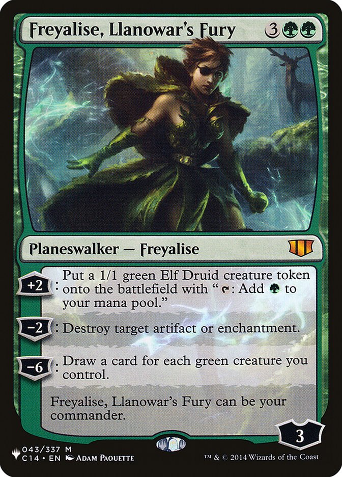 Freyalise, Llanowar's Fury [The List] | Tables and Towers